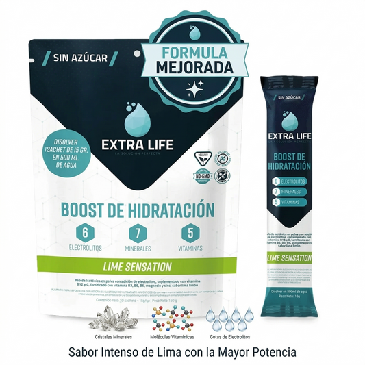 BOOST HYDRATATION: LA HIDRATACIÓN MÁS POTENTE DEL MERCADO (1393MG DE ELECTROLITOS) 100% EFECTIVO