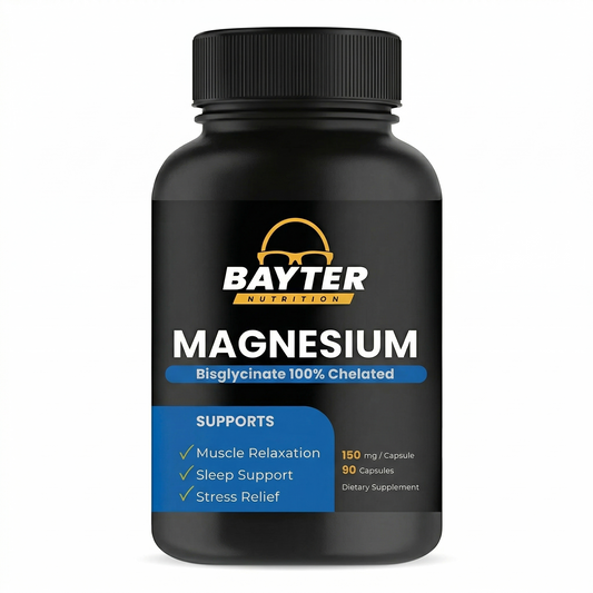 BAYTER MAGNESIUM: Alivio Articular + Vitamina D 100% Efectivo